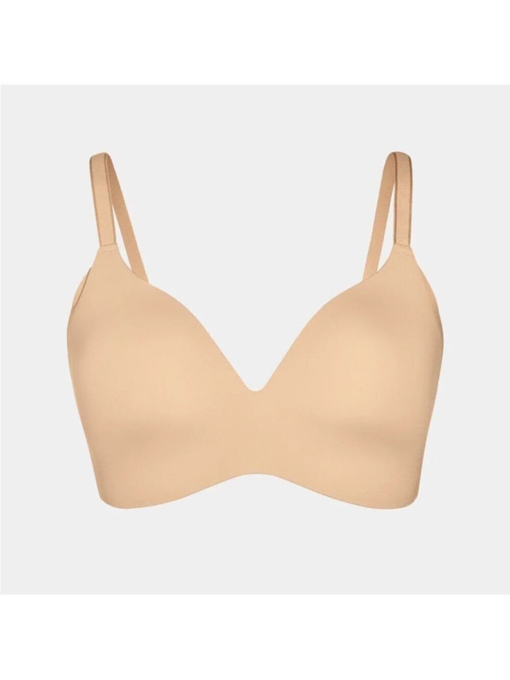 KNIX WingWoman Contour Bra in Warm Sand Wireless T-shirt Bra, size 7+